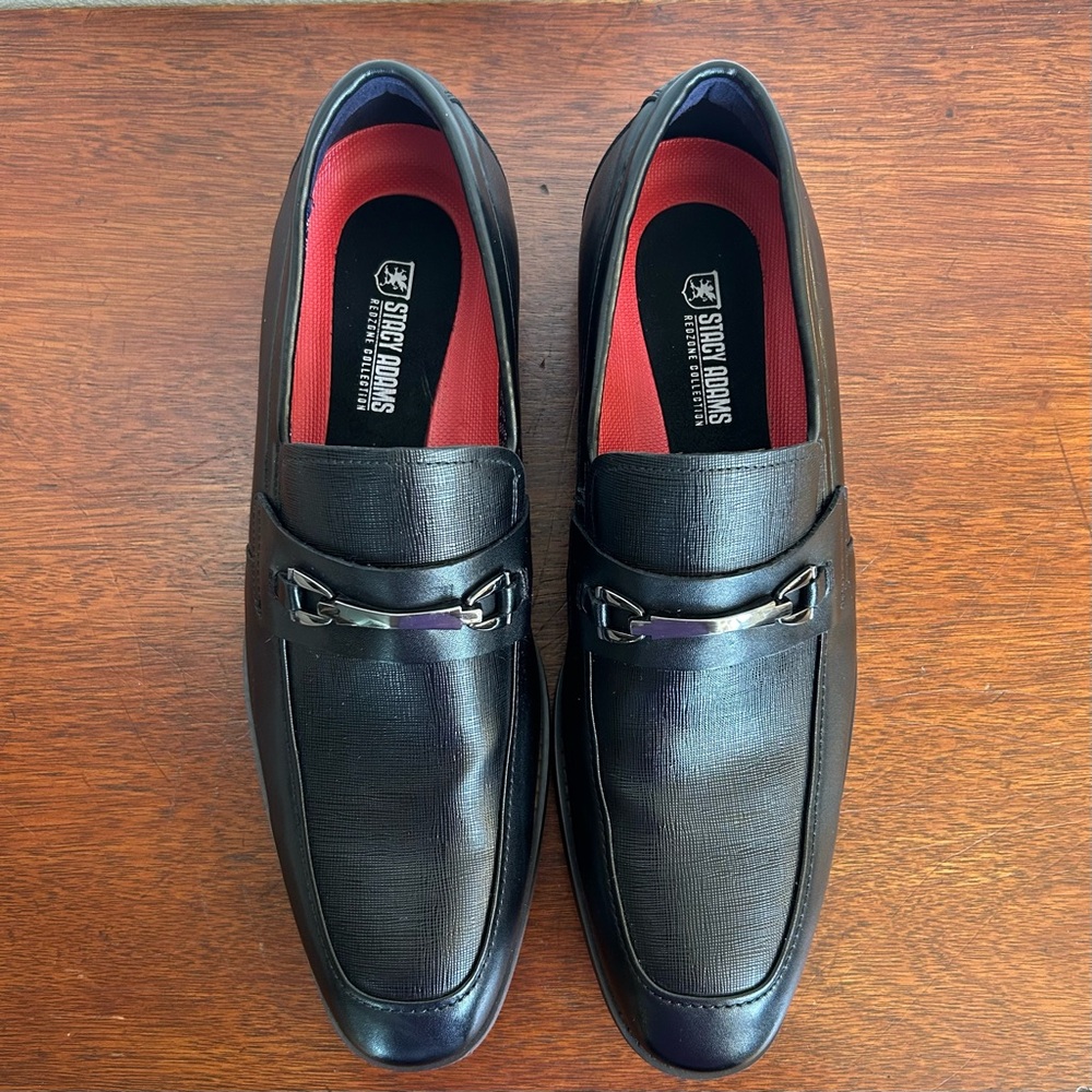 Stacy Adams Black Kaylor Penny Slip On Loafer 10 1/2 EUC 10.5 - Picture 8 of 8